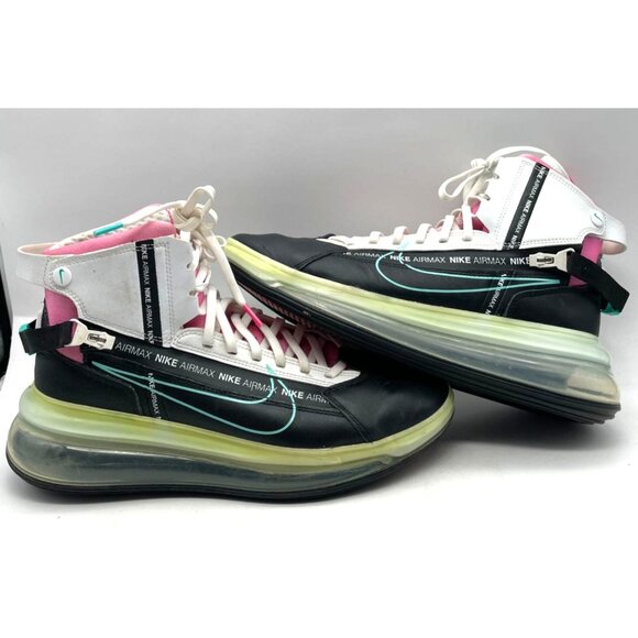 Pre-owned Nike Air Max 720 Saturn Miami Vice Hyper Jade Heat 9.5 - Picture 1 of 5